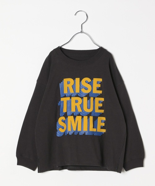 BAYFLOW（ベイフロー）の「[大人気!シーズンレスで着れる♪]アソートロゴBIG T(KIDS)（Tシャツ/カットソー・キッズ・オフホワイト/チャコール/パープル/グレー・140cm/130cm/120cm/110cm/150cm）」の13枚目の写真