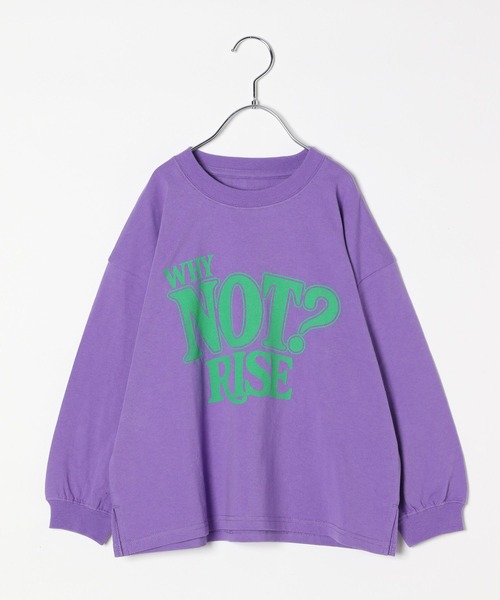 BAYFLOW（ベイフロー）の「[大人気!シーズンレスで着れる♪]アソートロゴBIG T(KIDS)（Tシャツ/カットソー・キッズ・オフホワイト/チャコール/パープル/グレー・140cm/130cm/120cm/110cm/150cm）」の14枚目の写真