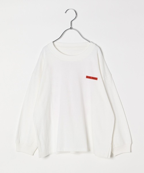 BAYFLOW（ベイフロー）の「[大人気!シーズンレスで着れる♪]アソートロゴBIG T(KIDS)（Tシャツ/カットソー・キッズ・オフホワイト/チャコール/パープル/グレー・140cm/130cm/120cm/110cm/150cm）」の15枚目の写真