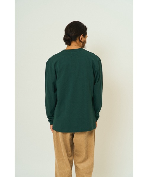 BIG MIKE(ビッグマイク)の「BIG MIKE ビックマイク USA スケート オジサン 長袖Tシャツ ロンT / 102538373(Tシャツ/カットソー・メンズ・ダークグリーン/ストーン・LARGE/X-LARGE)」の4枚目の写真
