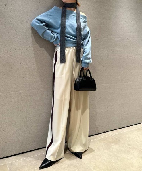 FRAY I.D（フレイアイディー）の「スキニーニットマフラー（ストール/ショール・レディース・その他/ホワイト/グレー/イエロー・F）」の11枚目の写真