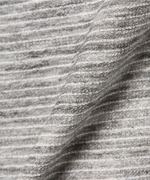 VENCEEXCHANGE(ヴァンスエクスチェンジ)の「WフェイスボーダーVネックロンT (Tシャツ/カットソー・メンズ・ブラック/グレー・LARGE/MEDIUM/SMALL)」の6枚目の写真