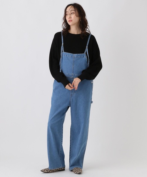 Elura（エルーラ）の「ミドルゲージゆるニット/589490（ニット/セーター・レディース・キャメル/ブラック/ライトベージュ・FREE）」の8枚目の写真