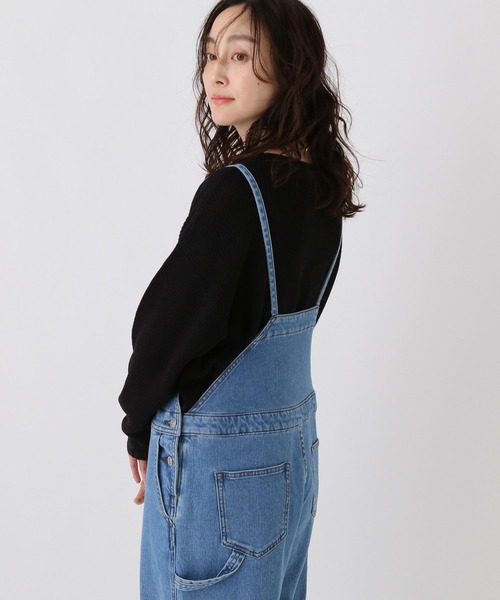 Elura（エルーラ）の「ミドルゲージゆるニット/589490（ニット/セーター・レディース・キャメル/ブラック/ライトベージュ・FREE）」の5枚目の写真