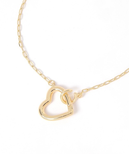 niko and...（ニコアンド）の「ハートトップネックレス（ネックレス・レディース・イエロー/グレー・0）」の2枚目の写真