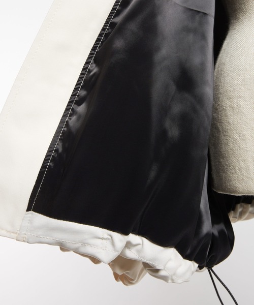 gomme（ゴム）の「T/Cグログラン　バルーンタックブルゾン（テーラードジャケット・レディース・アイボリー・MEDIUM）」の15枚目の写真