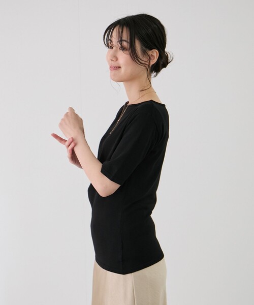 Jayro(ジャイロ)の「ドレープニットプルオーバー(ニット/セーター・レディース・ライトグレー/ブラック/ホワイト系その他/ワイン・M)」の6枚目の写真