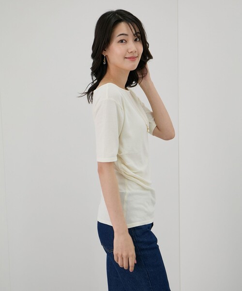Jayro(ジャイロ)の「ドレープニットプルオーバー(ニット/セーター・レディース・ライトグレー/ブラック/ホワイト系その他/ワイン・M)」の19枚目の写真