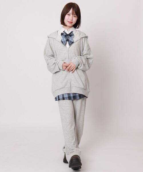 WEGO(ウィゴー)の「WEGO/イージーストレートスウェットパンツ(スウェットパンツ・レディース・ベージュ/ブラック/杢グレー・FREE)」の10枚目の写真