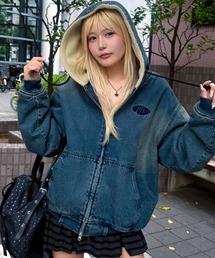 A'GEM/9 × .kom 『A'gem/エージェム』SONIC ZIP UP HOODIE /ソニック