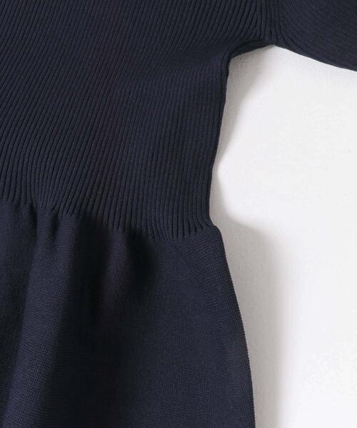 URBAN RESEARCH ROSSO WOMEN（アーバンリサーチ　ロッソ）の「『WEB/一部店舗限定』フォルムシルエットVネックリブワンピース（ワンピース・レディース・ネイビー/モカ/レッド・38/36）」の22枚目の写真