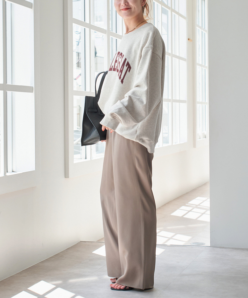 Spick & Span（スピックアンドスパン）の「ロゴスウェット（スウェット・レディース・ライトグレー/アイボリー・FREE）」の8枚目の写真