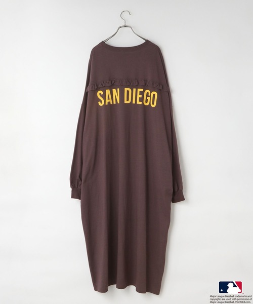 LOWRYS FARM（ローリーズファーム）の「ＭＬＢモンスターワンピース　579431（ワンピース・レディース・ネイビー/ブルー/グリーン/ブラウン系その他・FREE）」の3枚目の写真