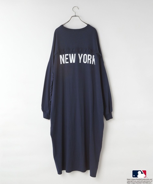 LOWRYS FARM（ローリーズファーム）の「ＭＬＢモンスターワンピース　579431（ワンピース・レディース・ネイビー/ブルー/グリーン/ブラウン系その他・FREE）」の4枚目の写真