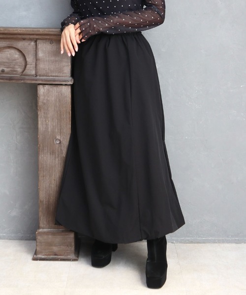 CECIL McBEE(セシルマクビー)の「バルーンロングスカート(スカート・レディース・ブラウン/ブラック・LARGE/MEDIUM)」の3枚目の写真