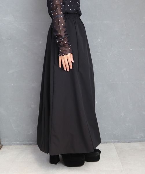 CECIL McBEE(セシルマクビー)の「バルーンロングスカート(スカート・レディース・ブラウン/ブラック・LARGE/MEDIUM)」の6枚目の写真