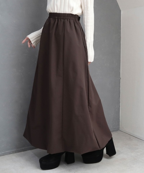 CECIL McBEE(セシルマクビー)の「バルーンロングスカート(スカート・レディース・ブラウン/ブラック・LARGE/MEDIUM)」の8枚目の写真