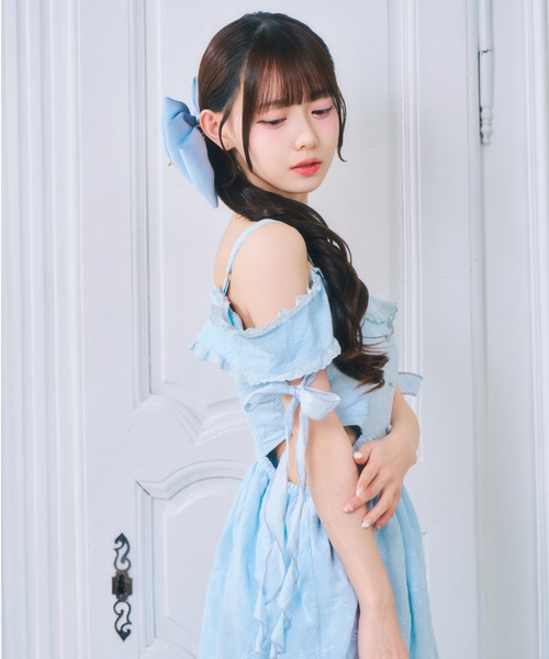 ReAmour(リアムール)の「ビッグリボンバレッタ(バレッタ/ヘアクリップ・レディース・ブラック/ピンク/ホワイト/ブラック系その他/ブルー・FREE)」の13枚目の写真