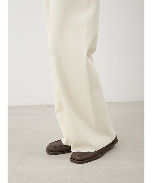 Mila Owen（ミラオーウェン）の「【セットアップ対応】UVカットＷゴムシガレットニットパンツ（その他パンツ・レディース・アイボリー/ブラウン/ブルー・1/0）」の11枚目の写真