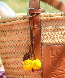 crossi（クロッシー）の「編み込みPUレザーチェリーチャーム レザーチャーム さくらんぼ チェリー（チャーム）」