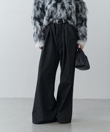 Lui's | タックワイドデニム(デニムパンツ)