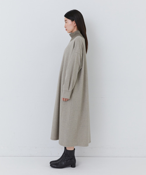 conges payes ADIEU TRISTESSE（コンジェ ペイエ アデュートリステス）の「【1月ベストセラーブランド内5位】リブタートルワンピース（ワンピース・レディース・ダークブラウン/ベージュ/ライトブラウン・FREE）」の15枚目の写真