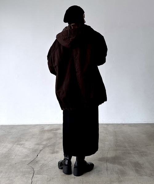 PAGEBOY（ページボーイ）の「モンスターパーカーコート【フード取り外し可能・軽量】（ブルゾン・レディース・ブラック/ブラウン/オフホワイト・FREE）」の10枚目の写真