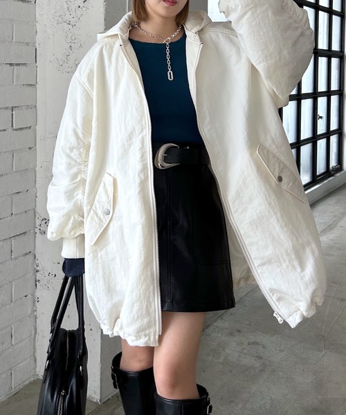 PAGEBOY（ページボーイ）の「モンスターパーカーコート【フード取り外し可能・軽量】（ブルゾン・レディース・ブラック/ブラウン/オフホワイト・FREE）」の20枚目の写真