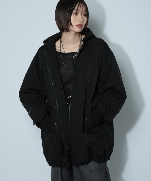 cootie 黒 フード付き ジャケットL モンスターパーカー　定価57200円 cootie 黒 フード付き ジャケットL モンスターパーカー cootie