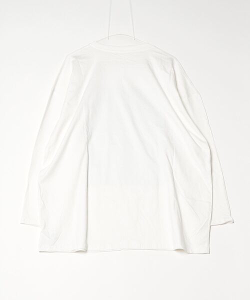 LETee(レティー)の「ボックスプリント ルーズフィットトップス(Tシャツ/カットソー・レディース・ブラック/ホワイト/ライトグレー/ネイビー・FREE)」の11枚目の写真