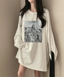 ボックスプリント ルーズフィットトップス