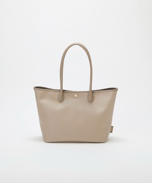 Breath TOPKAPI(ブレストプカピ)の「【Breath TOPKAPI】RIPPLE リプル レザーハンドル A4 トートバッグ(トートバッグ・レディース・ブラック/アイボリー/グレイッシュベージュ・FREE)」の3枚目の写真
