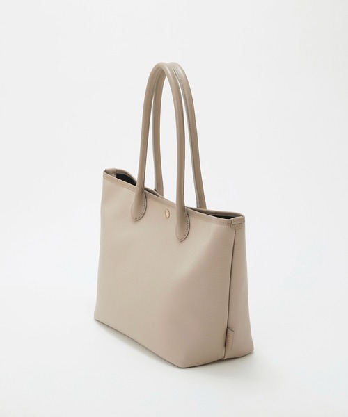 Breath TOPKAPI(ブレストプカピ)の「【Breath TOPKAPI】RIPPLE リプル レザーハンドル A4 トートバッグ(トートバッグ・レディース・ブラック/アイボリー/グレイッシュベージュ・FREE)」の7枚目の写真