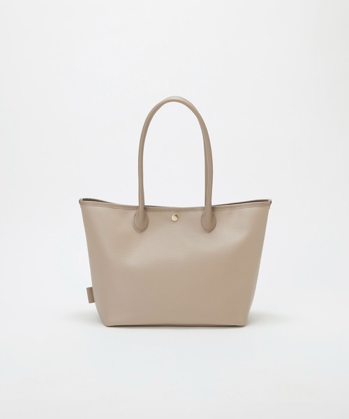 Breath TOPKAPI(ブレストプカピ)の「【Breath TOPKAPI】RIPPLE リプル レザーハンドル A4 トートバッグ(トートバッグ・レディース・ブラック/アイボリー/グレイッシュベージュ・FREE)」の8枚目の写真