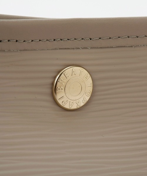 Breath TOPKAPI(ブレストプカピ)の「【Breath TOPKAPI】RIPPLE リプル レザーハンドル A4 トートバッグ(トートバッグ・レディース・ブラック/アイボリー/グレイッシュベージュ・FREE)」の11枚目の写真