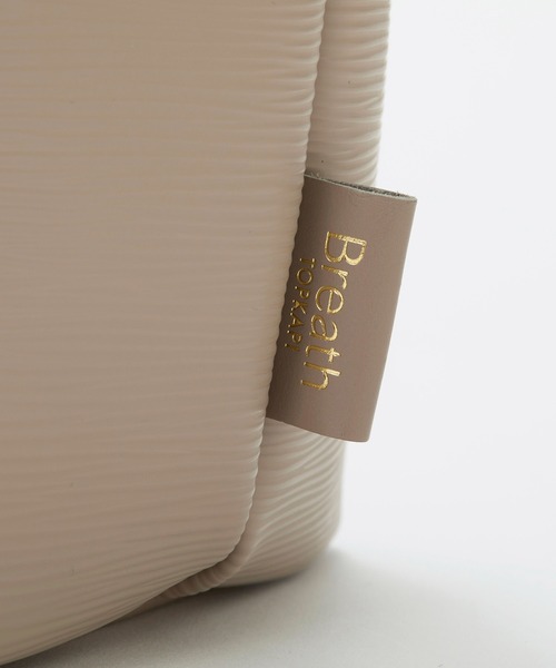 Breath TOPKAPI(ブレストプカピ)の「【Breath TOPKAPI】RIPPLE リプル レザーハンドル A4 トートバッグ(トートバッグ・レディース・ブラック/アイボリー/グレイッシュベージュ・FREE)」の12枚目の写真
