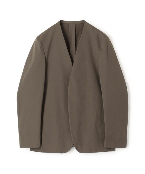 【美品】✨ TENTIAL テンシャル ノーカラージャケット ツイードノーカラーミドル ジャケット （ノーカラージャケット