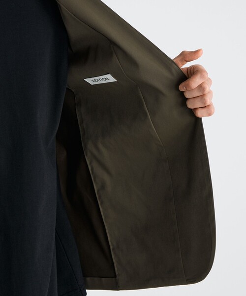 ストレッチベンタイル ノーカラージャケット（ノーカラー
