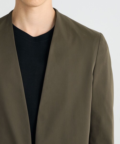 RAINMAKER ストレッチ ベルテッド ノーカラージャケット RAINMAKER ストレッチ ベルテッド ノーカラージャケット