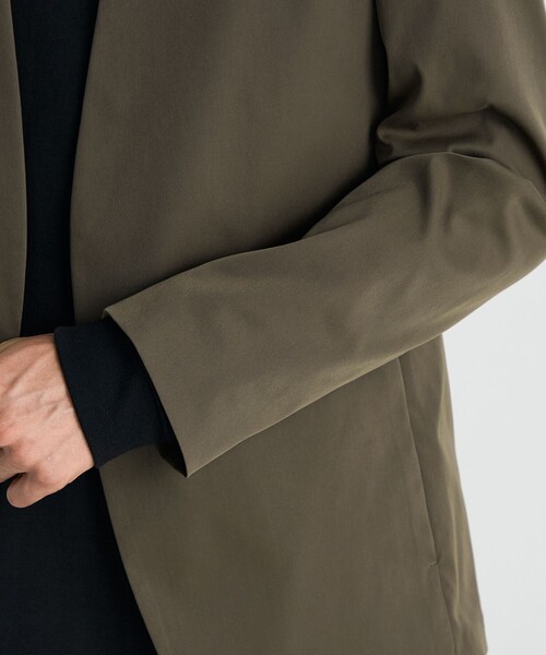 ストレッチベンタイル ノーカラージャケット（ノーカラー