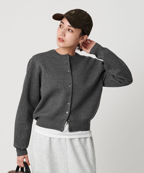 BEAUTY&YOUTH UNITED ARROWS(ビューティーアンドユースユナイテッドアローズ)の「ミラノリブカーディガン ウォッシャブル(カーディガン/ボレロ・レディース・オフホワイト/オレンジ/ダークグレー・FREE)」の1枚目の写真