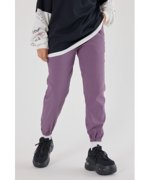 RODEO CROWNS WIDE BOWL（ロデオクラウンズワイドボウル）の「D/S EASY JOGパンツ（その他パンツ・レディース・ブラック/ダークパープル/ベージュ/ダークグリーン・SMALL/MEDIUM）」の4枚目の写真