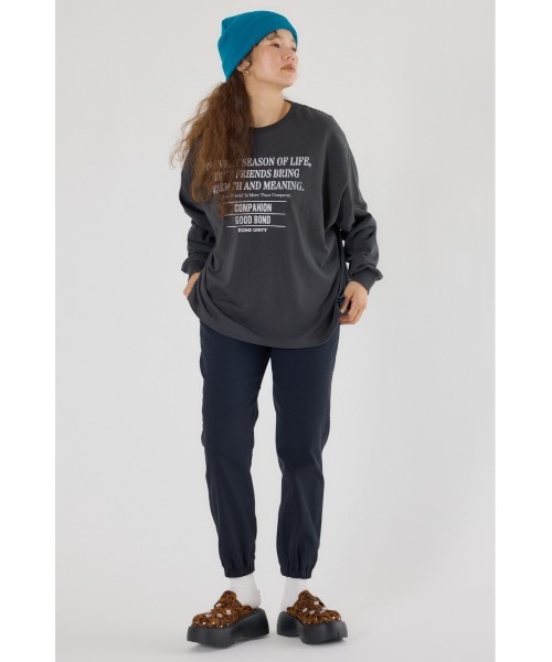 RODEO CROWNS WIDE BOWL（ロデオクラウンズワイドボウル）の「D/S EASY JOGパンツ（その他パンツ・レディース・ブラック/ダークパープル/ベージュ/ダークグリーン・SMALL/MEDIUM）」の9枚目の写真