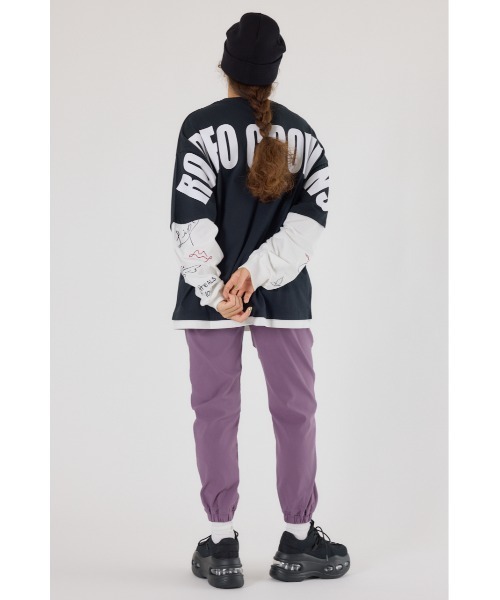 RODEO CROWNS WIDE BOWL（ロデオクラウンズワイドボウル）の「D/S EASY JOGパンツ（その他パンツ・レディース・ブラック/ダークパープル/ベージュ/ダークグリーン・SMALL/MEDIUM）」の22枚目の写真