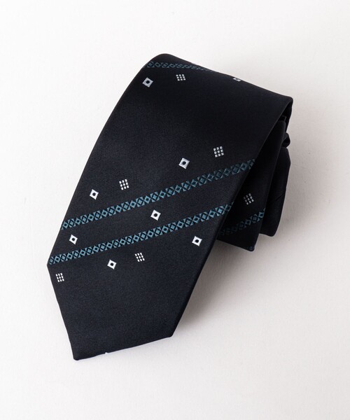 NOLLEY’S（ノーリーズ）の「PINTO スプラッシュストライプネクタイ 25AWコレクション（ネクタイ・メンズ・ブルー系その他6・FREE）」の2枚目の写真