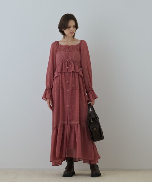 GRACE CONTINENTAL 63,800円キカジャガードコンビブルゾン キカジャガードコンビブルゾン / GRACE CONTINENTAL | GRACE