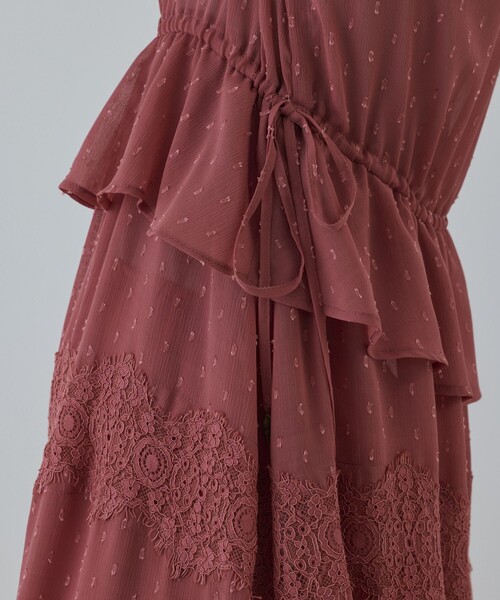 レースコンビカットジャガードワンピース（ワンピース）｜GRACE