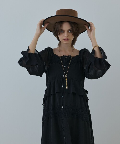 レースコンビカットジャガードワンピース（ワンピース）｜GRACE