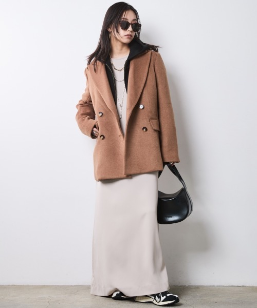 CHIC STYLE(シックスタイル)の「クルーネックマキシワンピース<大きいサイズ有>シックスタイル(ワンピース・レディース・ブラック/ベージュ・5L/4L/3L/LL/L/M)」の12枚目の写真