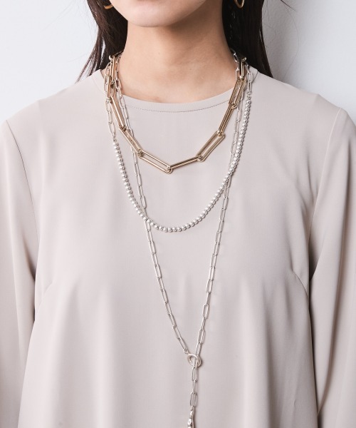 CHIC STYLE(シックスタイル)の「クルーネックマキシワンピース<大きいサイズ有>シックスタイル(ワンピース・レディース・ブラック/ベージュ・5L/4L/3L/LL/L/M)」の20枚目の写真